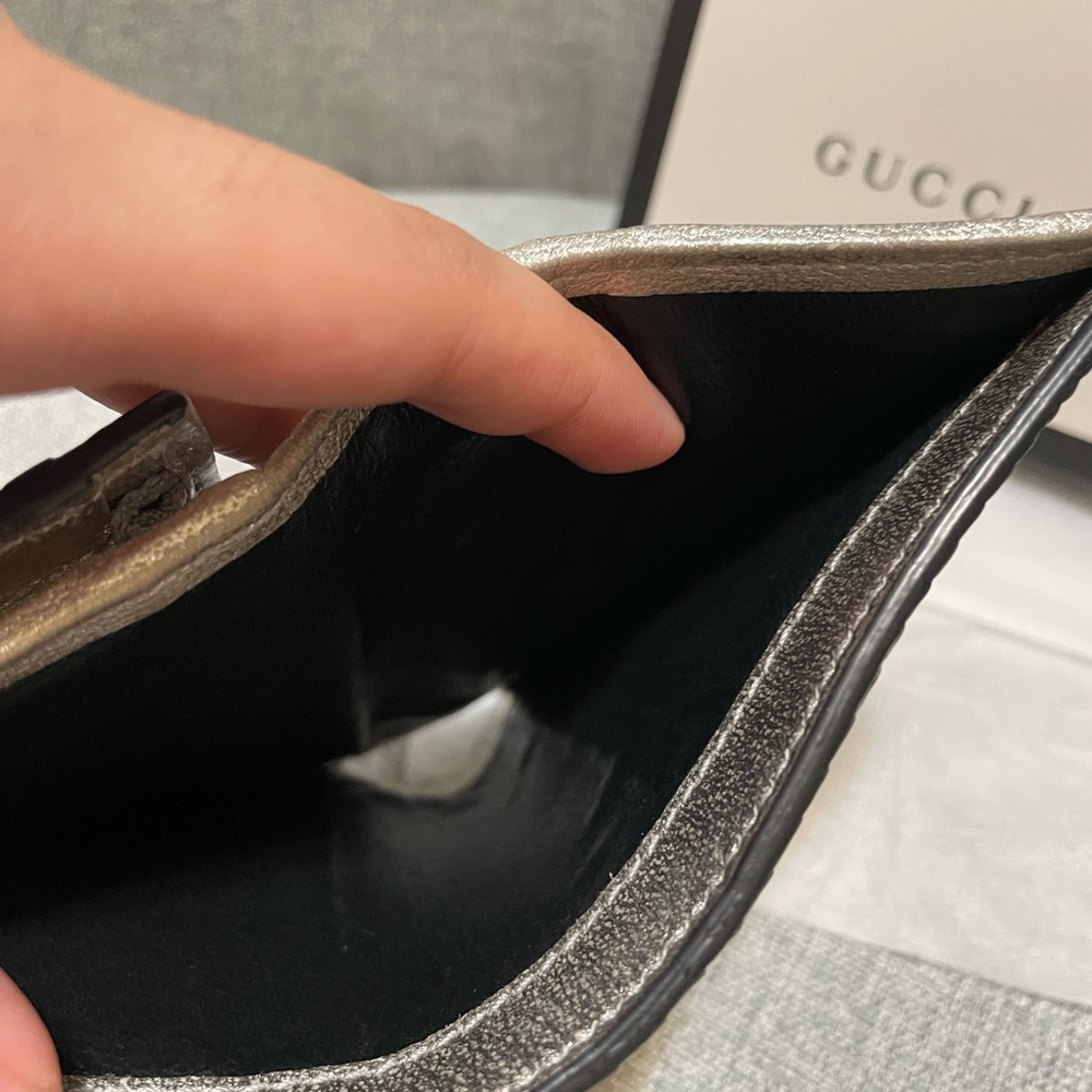 Gucci Silver Lizard Compact Wallet - image 3